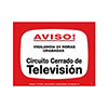 Show product details for STV-202s Maxwell Alarm CCTV NOTICE! Sign 11.5" x 11.5" - Spanish Version